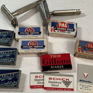 Vintage Razor Blades & Razors, Inc PAL, WALTHAM, GILLETTE, SCHICK